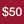 $50.00 GC